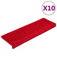 Trappemåtter 20 stk. 65x21x4 cm rød