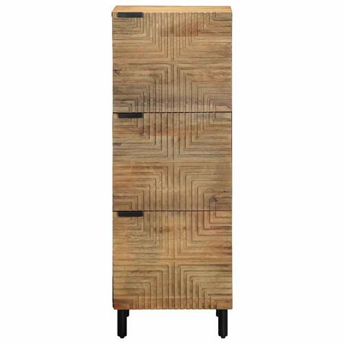 Skab 40x33x110 cm massivt mangotræ brun