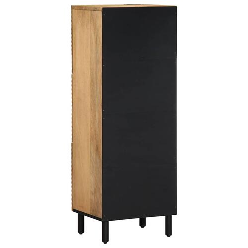 Skab 40x33x110 cm massivt mangotræ brun
