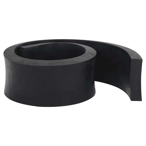Gummikant til sneplov 80x8x2 cm sort