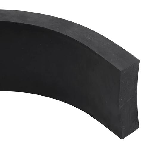 Gummikant til sneplov 80x8x2 cm sort