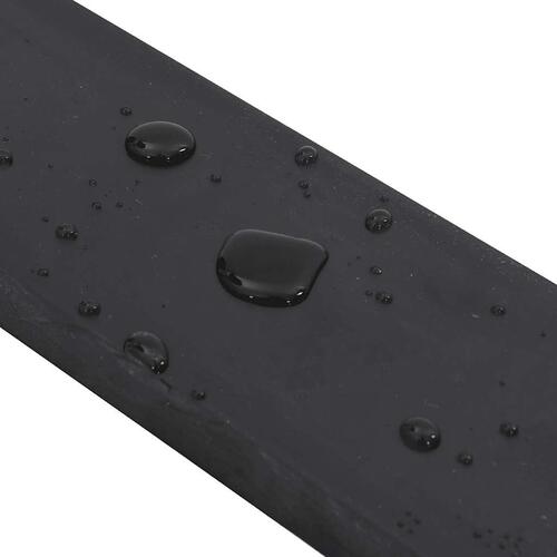 Gummikant til sneplov 80x8x2 cm sort