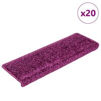 Trappemåtter 20 stk. 65x21x4 cm violet