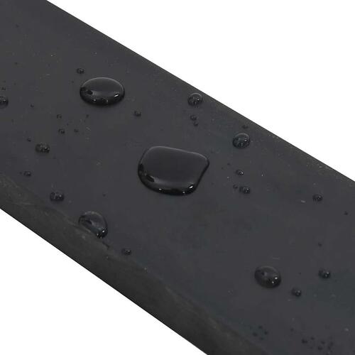 Gummikant til sneplov 150x10x2 cm sort