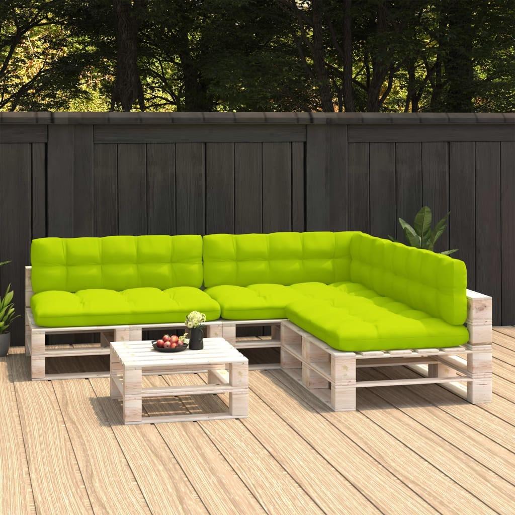 Hynder til pallesofa 7 stk. lysegrøn