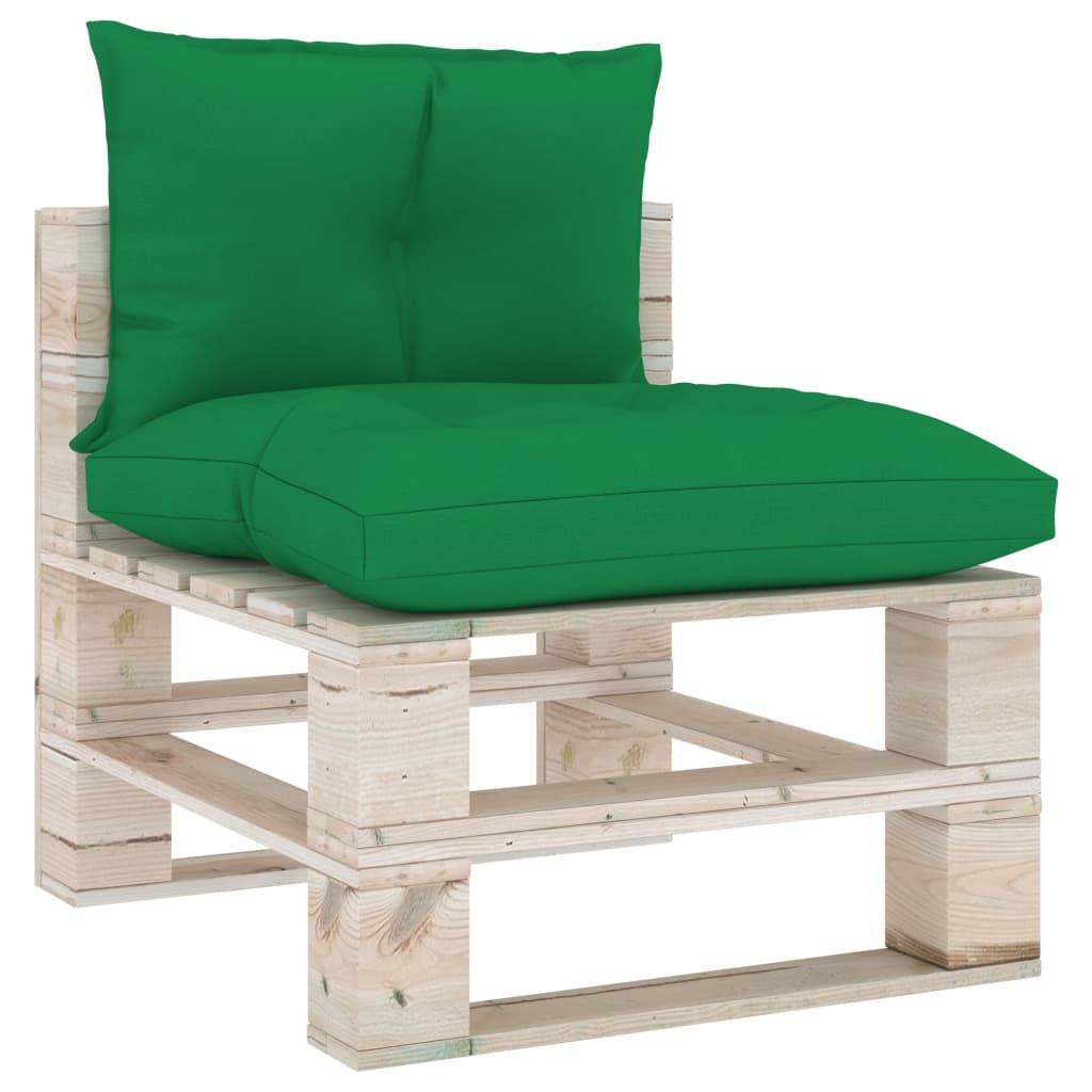 Pallehynder 2 stk. stof grøn