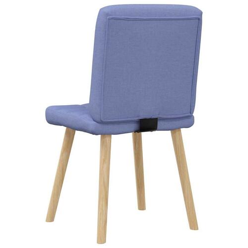 Spisebordsstole 6 stk. Jeans blåt stof