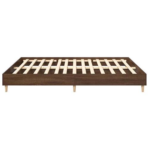 Sengestel uden madras 180x200 cm konstrueret træ brunt eg