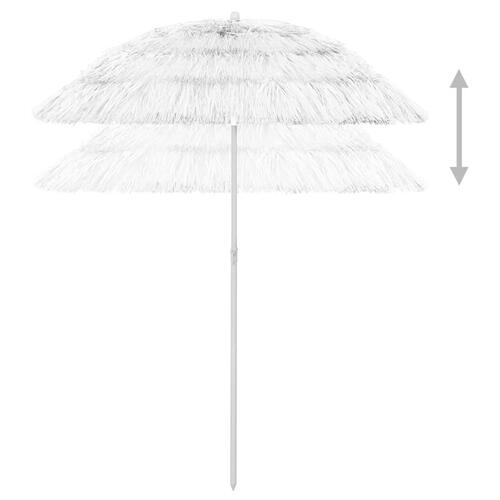 Hawaii-parasol 180 cm hvid