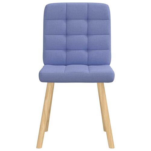 Spisebordsstole 2 stk. Jeans blåt stof