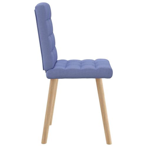Spisebordsstole 2 stk. Jeans blåt stof