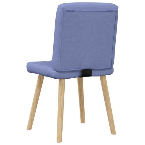 Spisebordsstole 2 stk. Jeans blåt stof