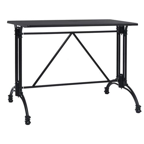 Bordben til bistrobord 93x60x72 cm støbt aluminium sort
