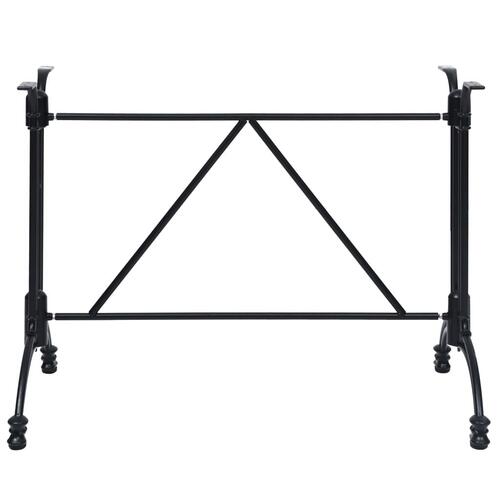 Bordben til bistrobord 93x60x72 cm støbt aluminium sort