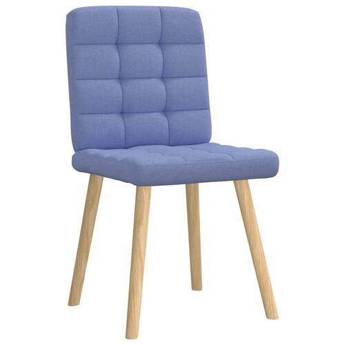 Spisebordsstole 4 stk. Jeans blåt stof