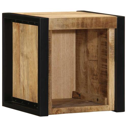 Sengeskab 40x35x40 cm massivt ru mangotræ