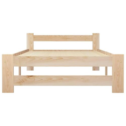 Sengestel 90x200 cm massivt fyrretræ