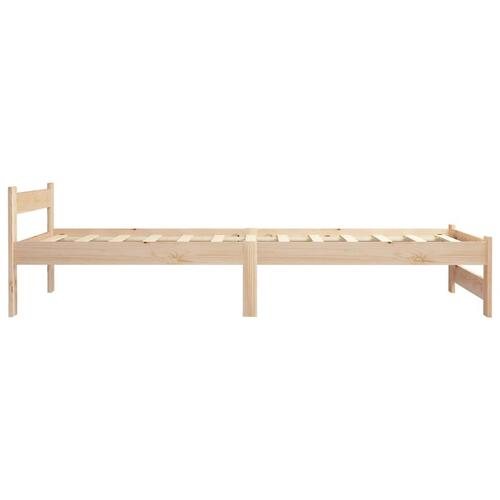 Sengestel 90x200 cm massivt fyrretræ