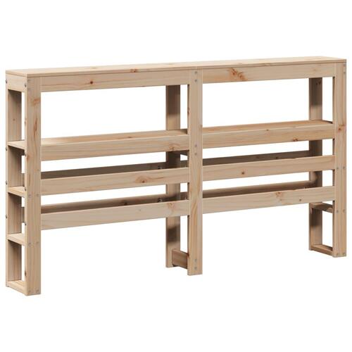 Sengeramme med sengegavl 160x200 cm massivt fyrretræ