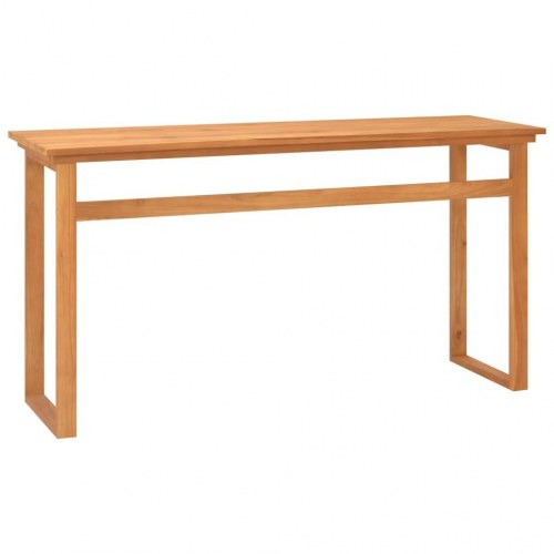 Skrivebord 140x45x75 cm massivt teaktræ