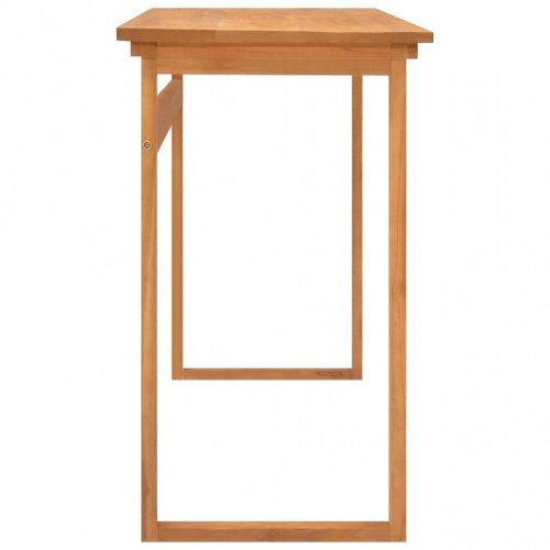 Skrivebord 140x45x75 cm massivt teaktræ