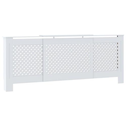 Radiatorskjuler 205 cm MDF hvid