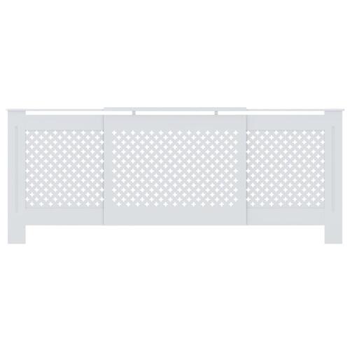 Radiatorskjuler 205 cm MDF hvid
