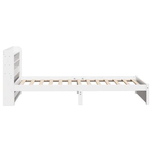 Sengeramme med hovedgærde uden madras Hvid 100x200 cm