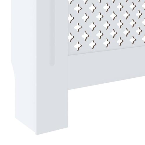 Radiatorskjuler 205 cm MDF hvid