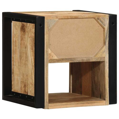 Sengeskab 40x35x40 cm massivt ru mangotræ