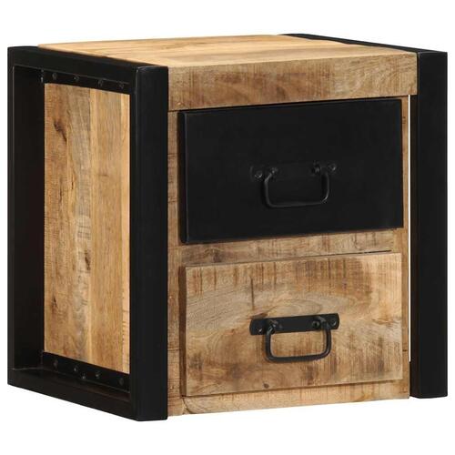 Sengeskab 40x35x40 cm massivt ru mangotræ