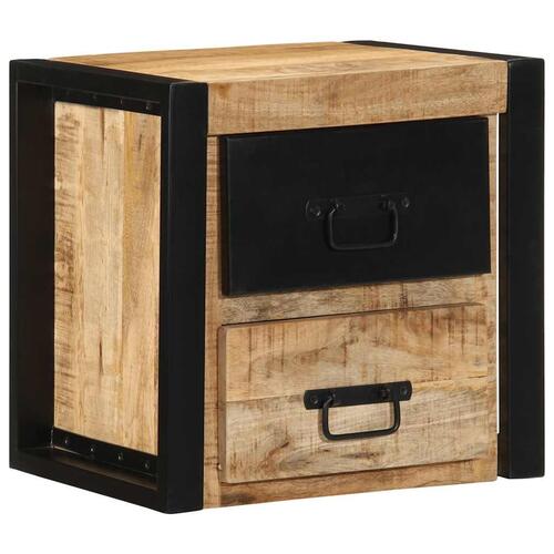 Sengeskab 40x35x40 cm massivt ru mangotræ