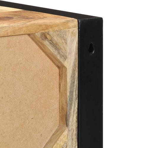 Sengeskabe 2 stk 40x35x40 cm massivt ru mangotræ