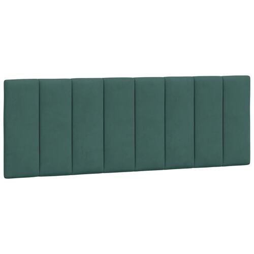 Seng med madras 140x190 cm velour mørkegrøn