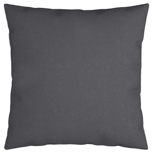 Pyntepuder 4 stk. 50x50 cm stof antracitgrå