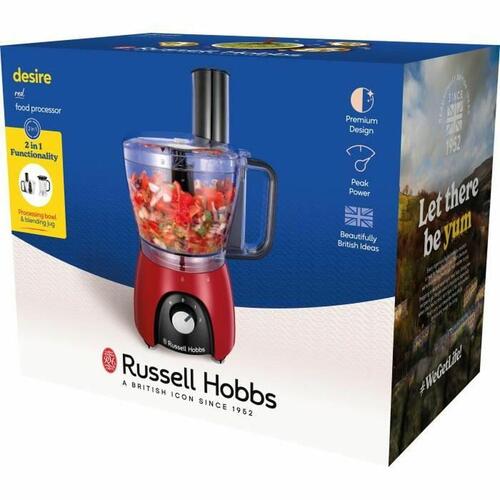 Foodprocessor Russell Hobbs Desire Red Rød 600 W