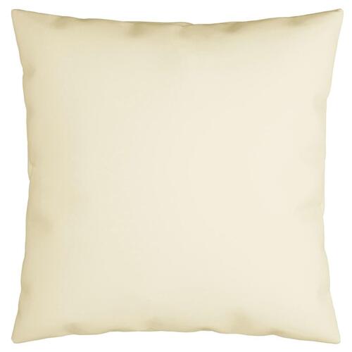 Pyntepuder 4 stk. 50x50 cm stof cremefarvet