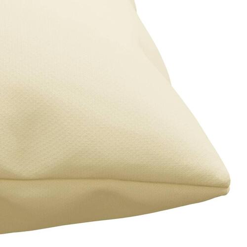 Pyntepuder 4 stk. 50x50 cm stof cremefarvet
