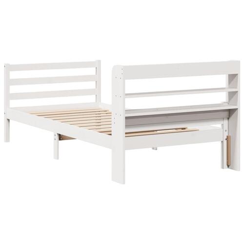 Sengeramme med hovedgærde uden madras Hvid 100x200 cm