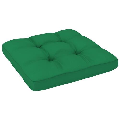 Pallehynde 60x60x12 cm stof grøn
