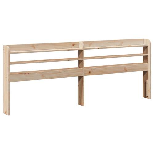Sengeramme med sengegavl 180x200 cm massivt fyrretræ