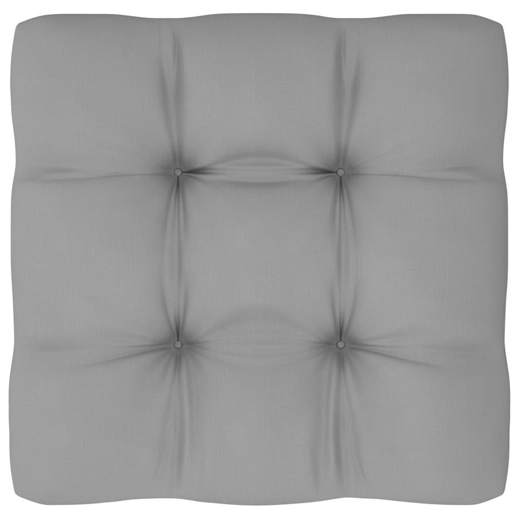 Pallehynde 70x70x12 cm stof grå