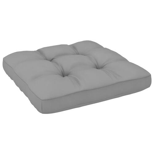 Pallehynde 70x70x12 cm stof grå