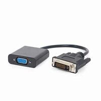 DVI til VGA GEMBIRD A-DVID-VGAF-01 Sort
