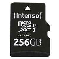 Mikro-SD-hukommelseskort med adapter INTENSO 256 GB
