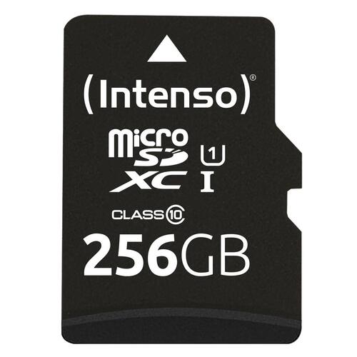 Mikro-SD-hukommelseskort med adapter INTENSO 256 GB