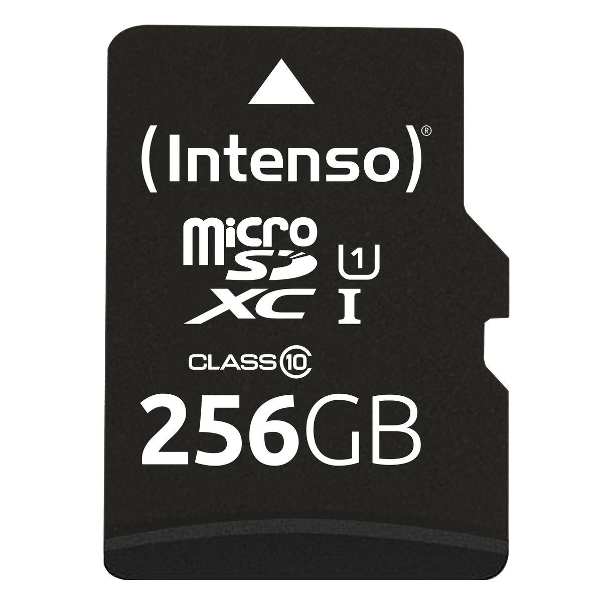 Mikro-SD-hukommelseskort med adapter INTENSO 256 GB