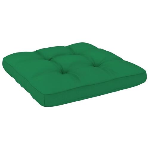 Pallehynde 80x80x12 cm stof grøn