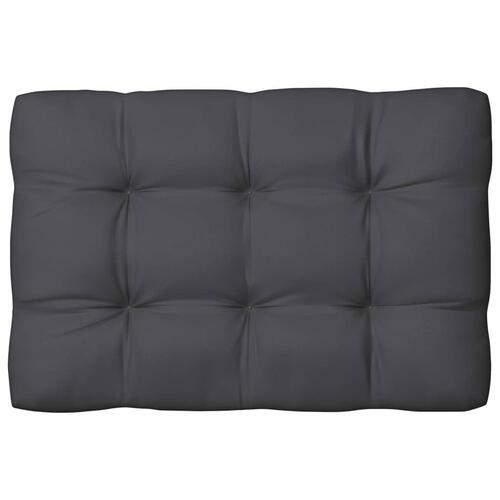 Pallehynde 120x80x12 cm stof antracitgrå