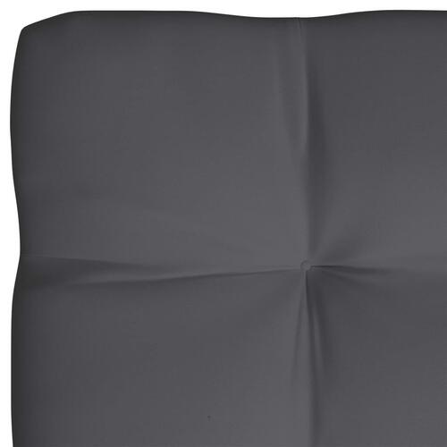 Pallehynde 120x80x12 cm stof antracitgrå
